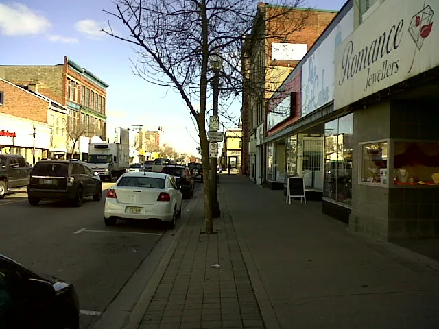 Downtown Woodstock facing City Hall, Ontario